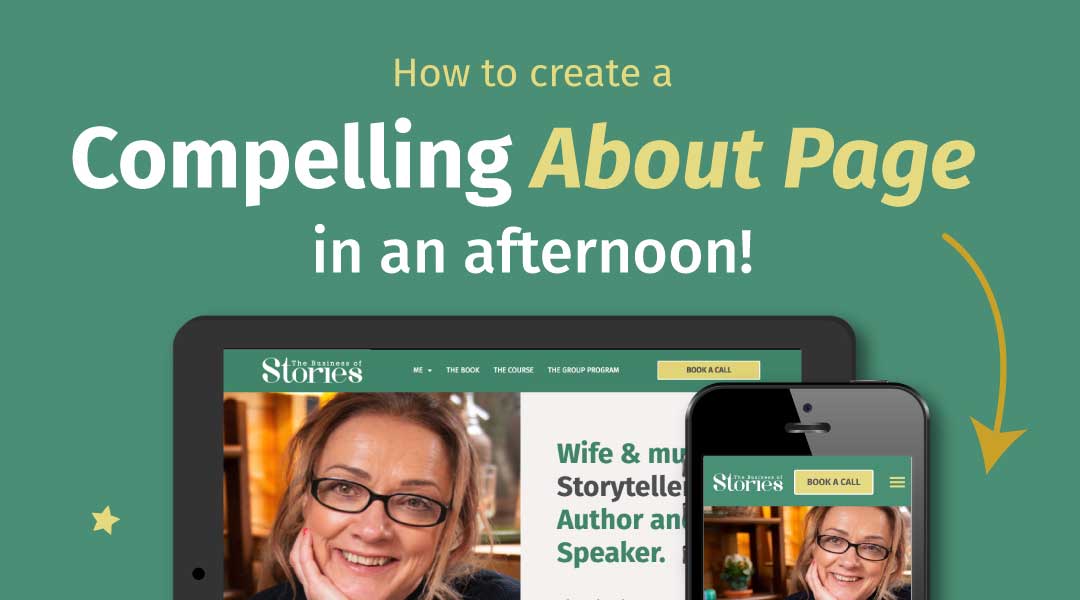 How to create a compelling about page the business of stories